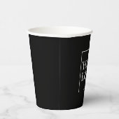 Gold Cups Cofee Aquamarines Custom Personalisiert  Pappbecher (Rechts)