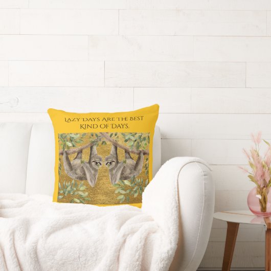 Gold Cushion - Sloths Kissen (Liege)