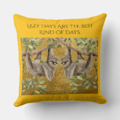 Gold Cushion - Sloths Kissen (Rückseite)