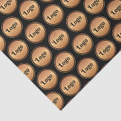 Gold Custom Business Logo Black Background hinzufü Seidenpapier (Ausschnitt)