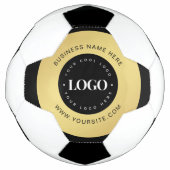 Gold Custom Logo & Text Company Business Fußball (Vorderseite)