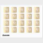 Gold Custom Stickers Product Labels (Blatt)