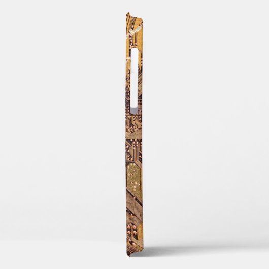 Gold Cyber Circuit Board Tech Art Electronics Case-Mate iPhone Hülle (Rückseite / Links)