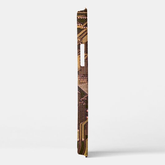 Gold Cyber Circuit Board Tech Art Electronics Case-Mate iPhone Hülle (Rückseite / Rechts)