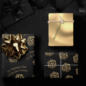 Gold-D20-Kriterien | Tabletop Role Player Dice Geschenkpapier Set
