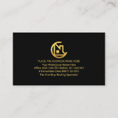 Gold Dach Dachdecker Gebäude Builder Visitenkarte (Rückseite)