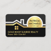 Gold Dach Sunrise Border Realty Visitenkarte (Vorderseite)