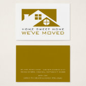 Gold Dachdecke, Änderung der Adresskarte (Vorne & Hinten)