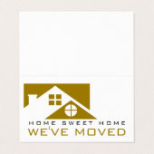 Gold Dachdecke, Änderung der Adresskarte Visitenkarten (Außenseite Aufgefaltet)