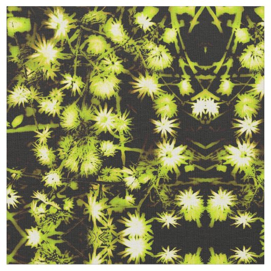 Gold Daisy Fabric Stoff (Nahaufnahme)