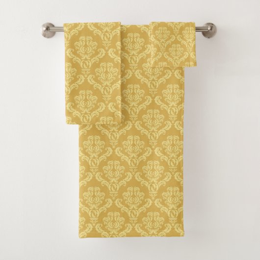 Gold Damask Badetuch Set (Insitu)