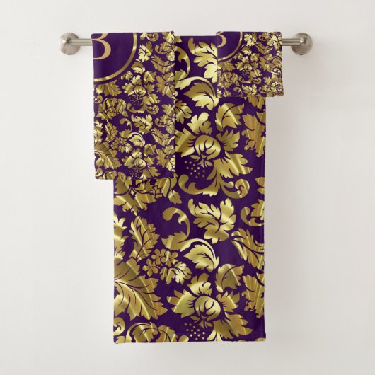 Gold Damask Badhandtuch Set (Insitu)