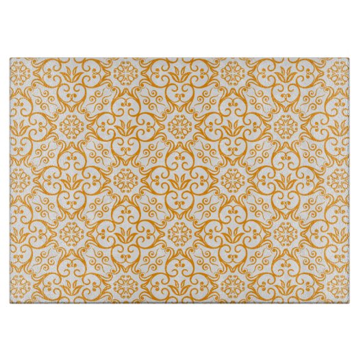 Gold Damask Cutting Board Schneidebrett (Vorderseite)