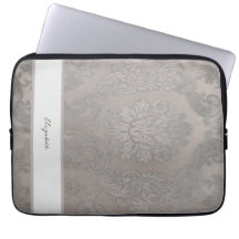 Gold Damask Electronics Bag mit Initialen oder Nam