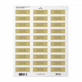 Gold Damask elegantes Drehbuch (Vorne)