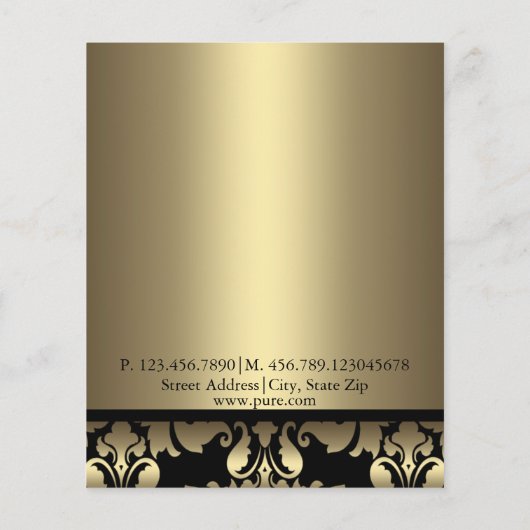 Gold Damask Flyer (Hinten)