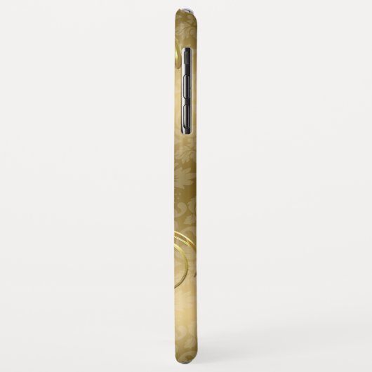 Gold Damask Gold Wirbel Case-Mate iPhone Hülle (Hinten/Links)