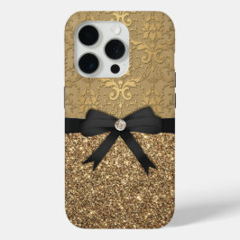 Gold Damask, Multifunktionsleiste und Glitzer Case-Mate iPhone Hülle