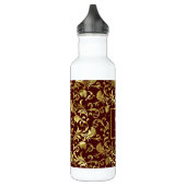 Gold Damask Muster Edelstahlflasche (Links)