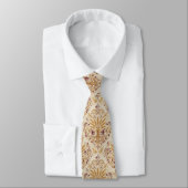 Gold-Damask-Muster Elegantes Musterdesign Krawatte (Gebunden)