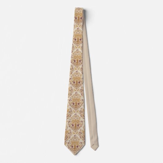 Gold-Damask-Muster Elegantes Musterdesign Krawatte (Vorderseite)