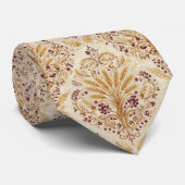 Gold-Damask-Muster Elegantes Musterdesign Krawatte (Gerollt)