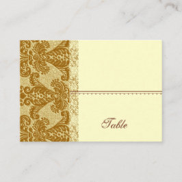 Gold Damask Platzkarte - Hochzeitsfeier