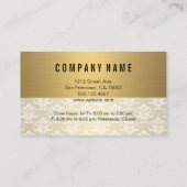 Gold | Damask | Rabatttreue Rabattkarte (Rückseite)