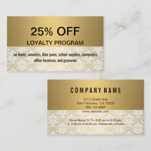 Gold   Damask   Rabatttreue Rabattkarte