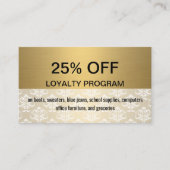 Gold | Damask | Rabatttreue Rabattkarte (Vorderseite)