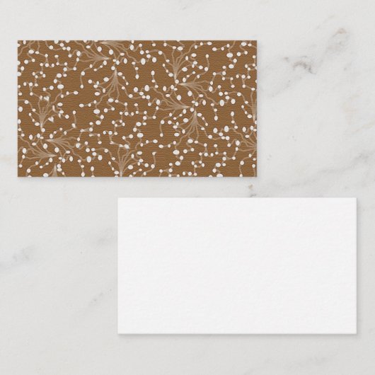 Gold Damask Visitenkarte (Vorne/Hinten)