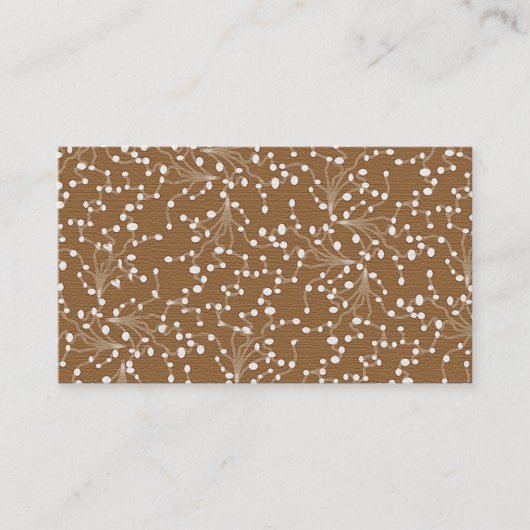 Gold Damask Visitenkarte (Vorderseite)