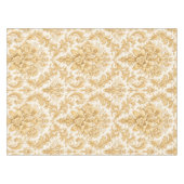 Gold-Damasken-Blumenmuster Tischdecke (Vorderseite (Horizontal))