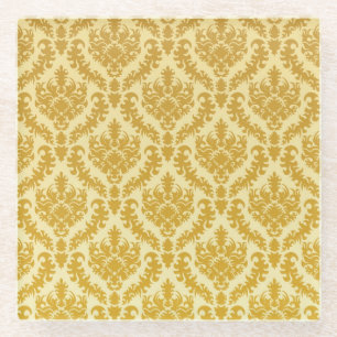 Gold-Damaskus Glasuntersetzer