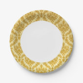 Gold-Damaskus Pappteller (Vorderseite)