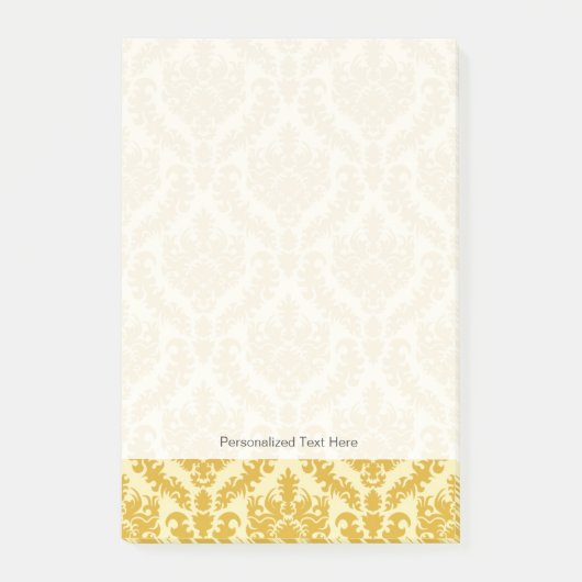Gold-Damaskus Post-it Klebezettel (Vorderseite)