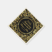 Gold-Damaskus und Golddividende Serviette (Ecke)