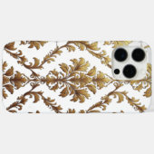 Gold Damast iPhone 16 Pro Max Hülle (Rückseite (Horizontal))