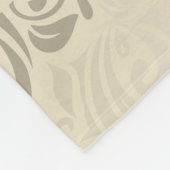 Gold, Damast, Silber, Champagner, elegant, Chic, Fleecedecke (Ecke)