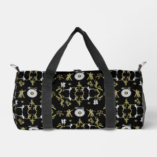 Gold Dancer Gemusterte Wohngestaltung Duffle Bag