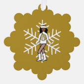 Gold Dancer Ornament Karte (Vorderseite)