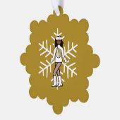 Gold Dancer Ornament Karte (Linke Ecke)
