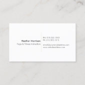 GOLD DANDELION STERNEXPLOSION LOGO on WHITE Visitenkarte (Rückseite)