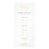 GOLD DANDELION STERNEXPLOSION LOGO on WHITE Werbekarte (Vorne)