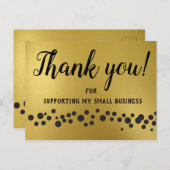 Gold, Danke! Karte (Vorne/Hinten)