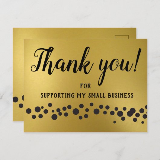 Gold, Danke! Karte (Vorne/Hinten)