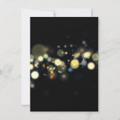 Gold Danke Typografie, Bokeh Black Back (Rückseite)