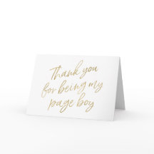 Gold "danken Ihnen für Sein mein Seitenjunge "