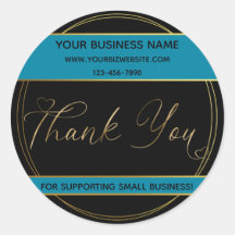 Gold-Dankeschön-Label