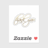 Gold Dankeschön Sticker (Blatt)